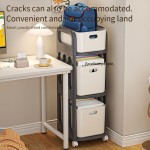 Trolley Book Rack Manufacturer - Movable Multi-Layer Under Table Standing