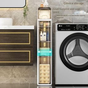 Slit Storage Cabinet Manufacturer - Extra-Narrow Drawer-Type for Kitchen Bathroom