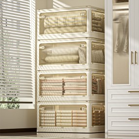 Child Wardrobe Manufacturer - Folding Plastic Organizer Installation Free