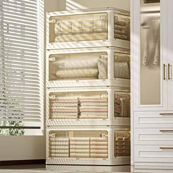 Child Wardrobe Manufacturer - Folding Plastic Organizer Installation Free