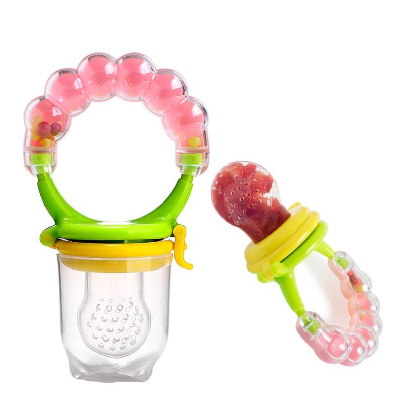Baby Fruit Feeder Supplier - Handle Rattle for Infants Soft Silicone Toy