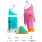 Glass Baby Bottle Supplier - Borosilicate Bottle with Silicone Sleeve OEM