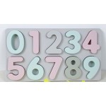 Infant Teether Supplier - Silicone Number Puzzle Montessori Toy