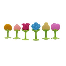 Baby Teether Supplier - Fruit Shape with Stand Food Grade Custom Logo