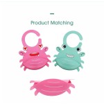 Baby Bib Manufacturer - Silicone Crab Design Custom Logo Factory Price