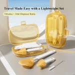 Bottle Brush Set Manufacturer - Silicone Set with Spray Bottle Foldable Brush