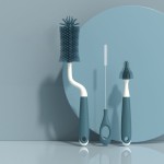 Baby Bottle Brush Supplier - Silicone Set with Nipple Straw Brushes Quality