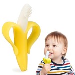 Baby Toothbrush Factory - Banana Shaped Silicone Teether and Toothbrush
