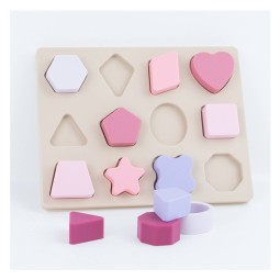 Infant Teether Supplier - Silicone Number Puzzle Montessori Toy