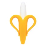 Baby Teether Manufacturer - Banana Silicone Teether Toothbrush New Arrival