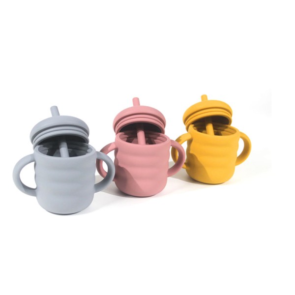 Baby Cup Factory - Silicone with Handles Strap BPA Free for Toddlers