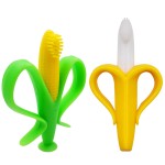 Baby Toothbrush Manufacturer - Silicone Corn Vegetable Design with Suction Cup