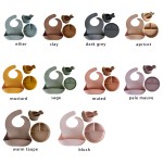 Baby Bowl and Bib Factory - Eco Friendly Silicone Set with Spoon New