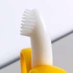 Baby Teether Manufacturer - Silicone Banana Teether Brush for Dental Development