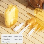 Bottle Brush Set Manufacturer - Silicone Set with Spray Bottle Foldable Brush