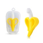 Baby Teether Manufacturer - Silicone Banana Teether Brush for Dental Development