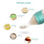 Baby Feeding Bottle Supplier - Silicone Squeeze Bottle with Soft Spoon
