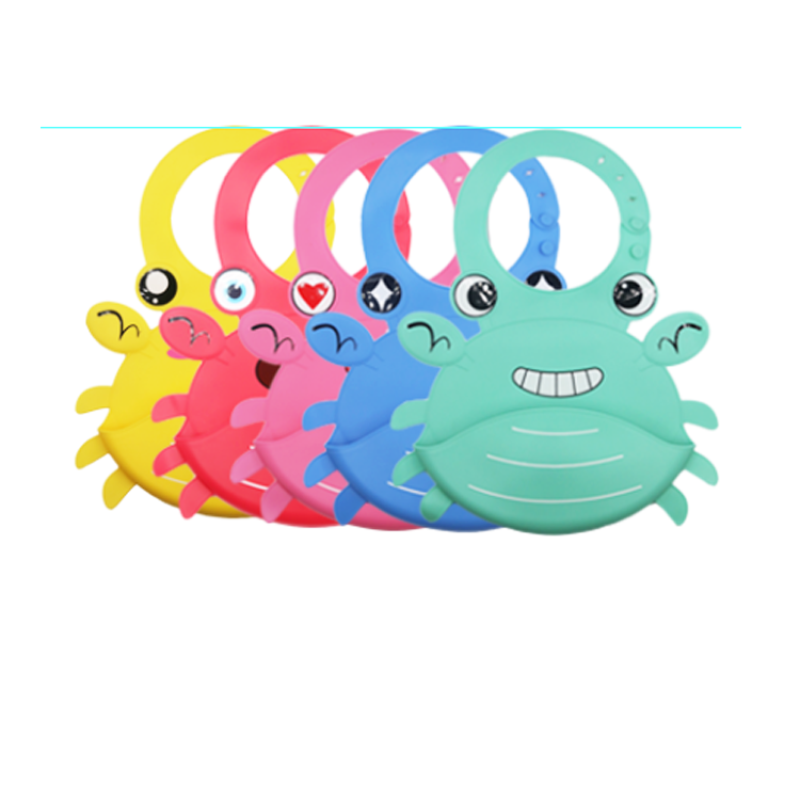 Baby Bib Manufacturer - Silicone Crab Design Custom Logo Factory Price
