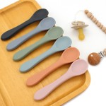 Silicone Spoon Factory - Multi Color Custom Logo Safe Baby Feeding Spoon