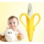 Baby Teether Supplier - Banana Design Silicone Teether Soft Toothbrush