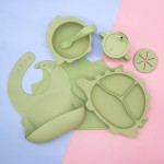 Baby Bowl Set Manufacturer - Silicone Animal Cartoon Bowl with Spoon Fork