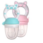 Baby Fruit Feeder Factory - Cartoon Pig Handle Fun Safe Feeding Tool