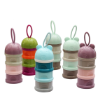 Baby Formula Dispenser Factory - Transparent 3 Compartment Easy Pouring