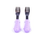 Kids Fork Spoon Set Supplier - Stainless Steel with Silicone Handle Self Feed