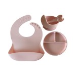 Baby Bowl and Bib Factory - Eco Friendly Silicone Set with Spoon New