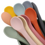 Baby Feeding Spoon Supplier - BPA Free Soft Silicone Flexible Soup Spoon