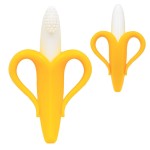 Baby Teether Manufacturer - Silicone Banana Teether Brush for Dental Development