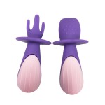 Fork Spoon Set Supplier - Silicone for Toddlers Short Handle Customizable