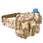 Fishing Bag Supplier - Camouflage Tactical Fanny Pack with Bottle Pocket