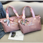 Shoulder Bag Supplier - Nylon Waterproof Multi Pocket Tote with Scarves