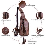 Sling Bag Factory - Vintage Crossbody Day Pack for Men Women