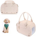 Luxury Pet Bag Supplier - Leather Tote Handbag for Dog Cat Travel
