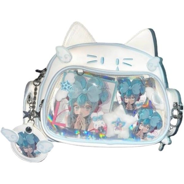 Cat Backpack Supplier - Custom PVC Lining School Girls Ita Bag