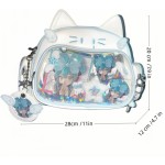 Cat Backpack Supplier - Custom PVC Lining School Girls Ita Bag