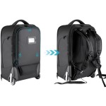 Camera Backpack Factory - 2-in-1 Convertible Wheeled Trolley Case