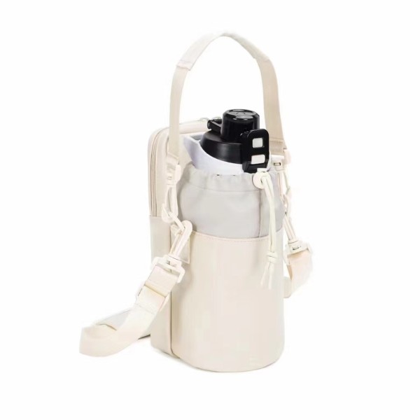 Gym Bag Manufacturer - Leather Shoulder Bag with Water Bottle Sling