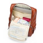 Diaper Backpack Factory - PU Leather Multi-Function Maternity Bag