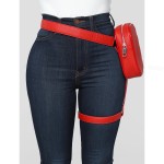 Waist Bag Manufacturer - Animal Print Faux Leather Thigh Harness Pack