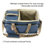 Pet Food Carrier Supplier - Weekend Tote Organizer Bag for Dogs Travel