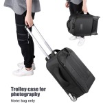 Camera Backpack Factory - 2-in-1 Convertible Wheeled Trolley Case