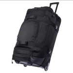 Luggage Set Manufacturer - Polyester Trolley Bag Large Capacity Black