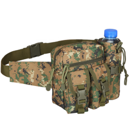 Fishing Bag Supplier - Camouflage Tactical Fanny Pack with Bottle Pocket