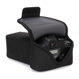 DSLR Case Supplier - Black Neoprene Camera Lens Sleeve Bag