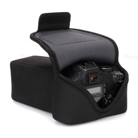 DSLR Case Supplier - Black Neoprene Camera Lens Sleeve Bag