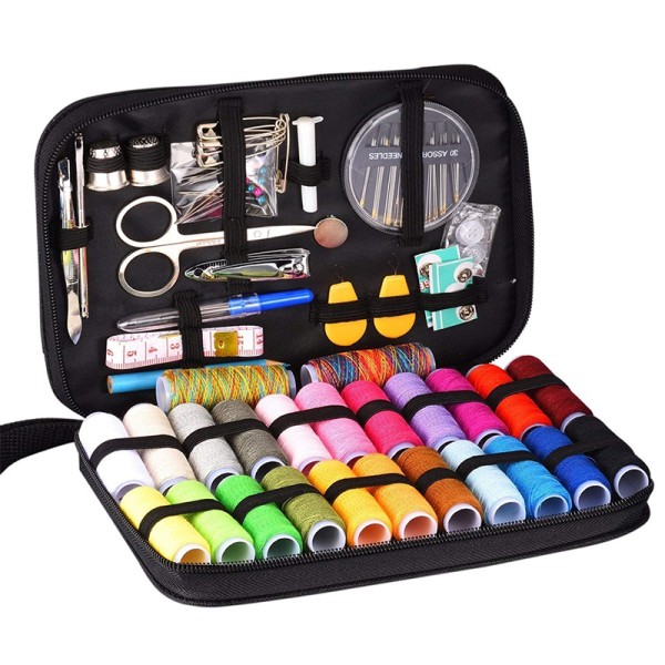 Sewing Kit Factory - Hard Case Mini Pouch Portable Needle Organizer