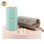 Jewelry Case Supplier - Portable Rolling Vegan Leather Travel Bag